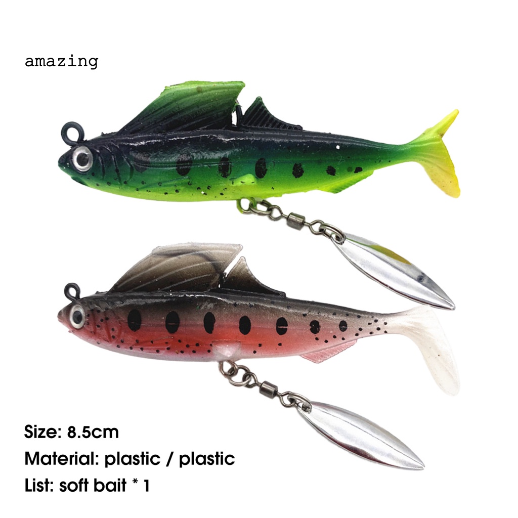 Mồi Câu Cá Giả 8.5cm / 13g Bằng Sequin Mềm Mại