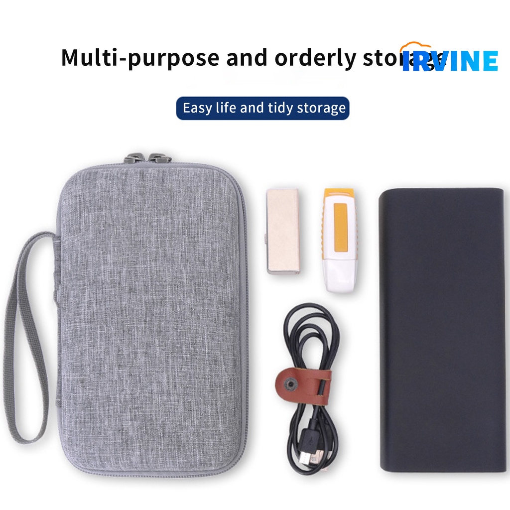 Hộp Đựng Tai Nghe Dạng Lưới Có Dây Co Giãn Và Tay Cầm Mang Theo Đi Du Lịch