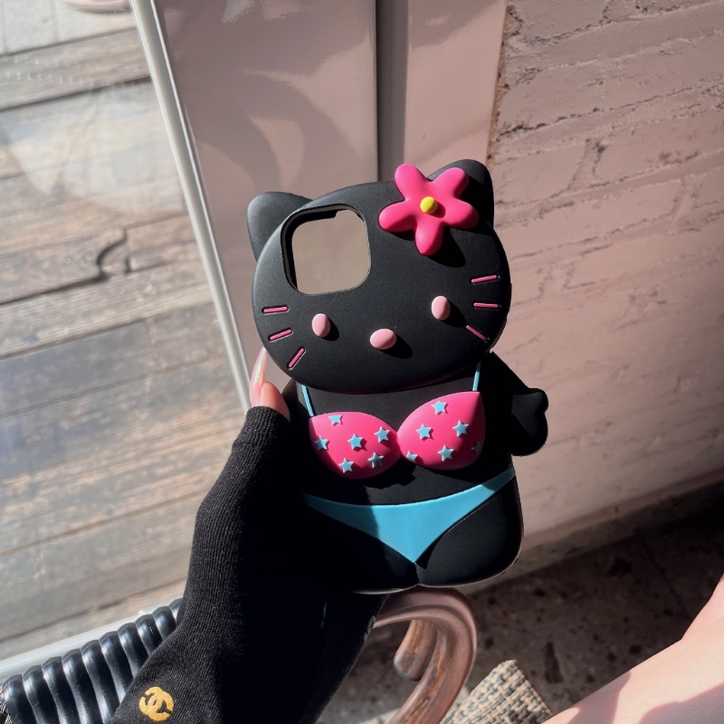 Ốp Điện Thoại Silicon Hình Cô Gái Mặc Bikini 3D Cho iPhone 6plus / 6splus / 7plus / 8plus / x / xs / Xsmaxm11 / 12 / 13 / 14 / pro / max / plus / promax