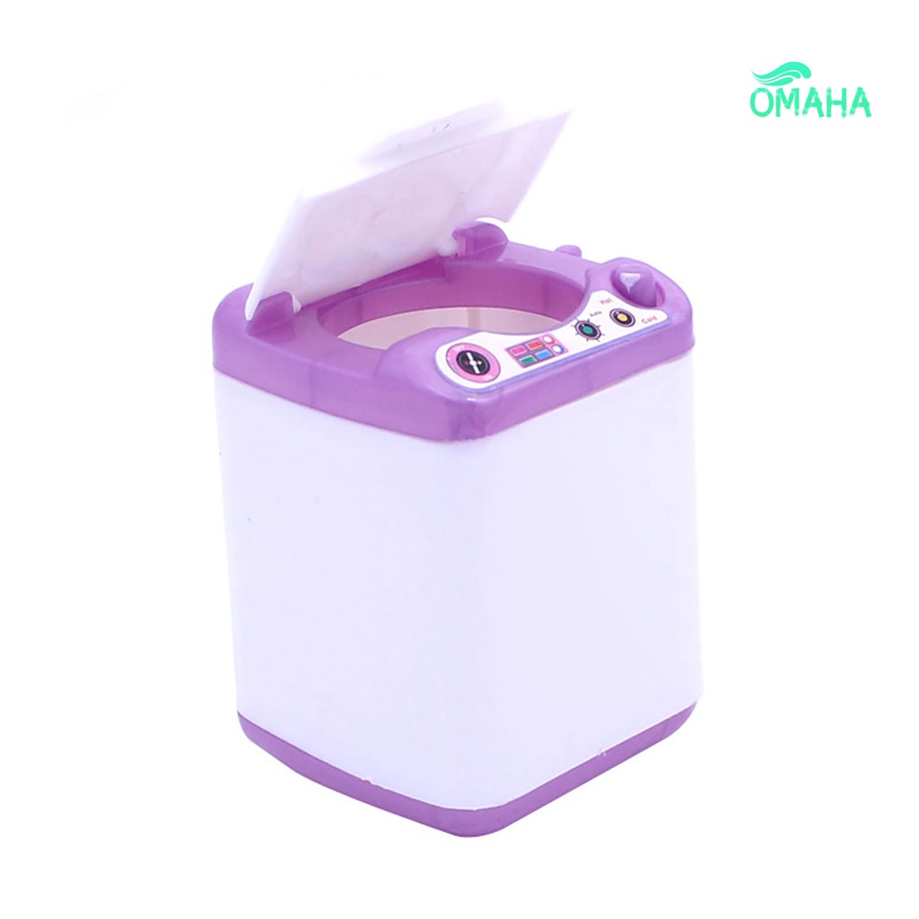 Mô Hình Máy Giặt Mini Bằng Silicon Dễ Thương Cho Nhà Búp Bê