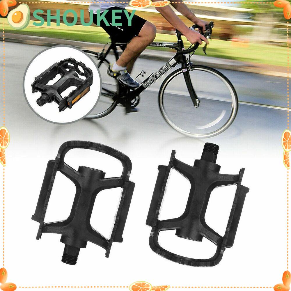 1 Cặp Bàn Đạp Xe Đạp SHOUKEY (2 Bánh Răng Cố Định Di Động Với Tấm Phản Quang