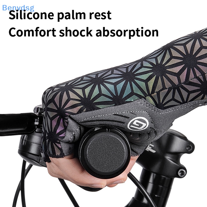 Găng Tay Nửa Ngón Chống Trượt Phản Quang Nhiều Màu Sắc Dùng Khi Đi Xe Đạp Leo Núi / Xe Máy