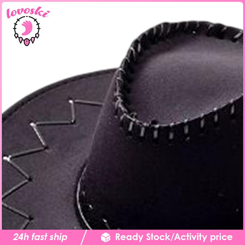 Mũ Cao Bồi Kèm Khăn Bandana Và Dây Buộc Màu Đen Cho Tiệc Tùng