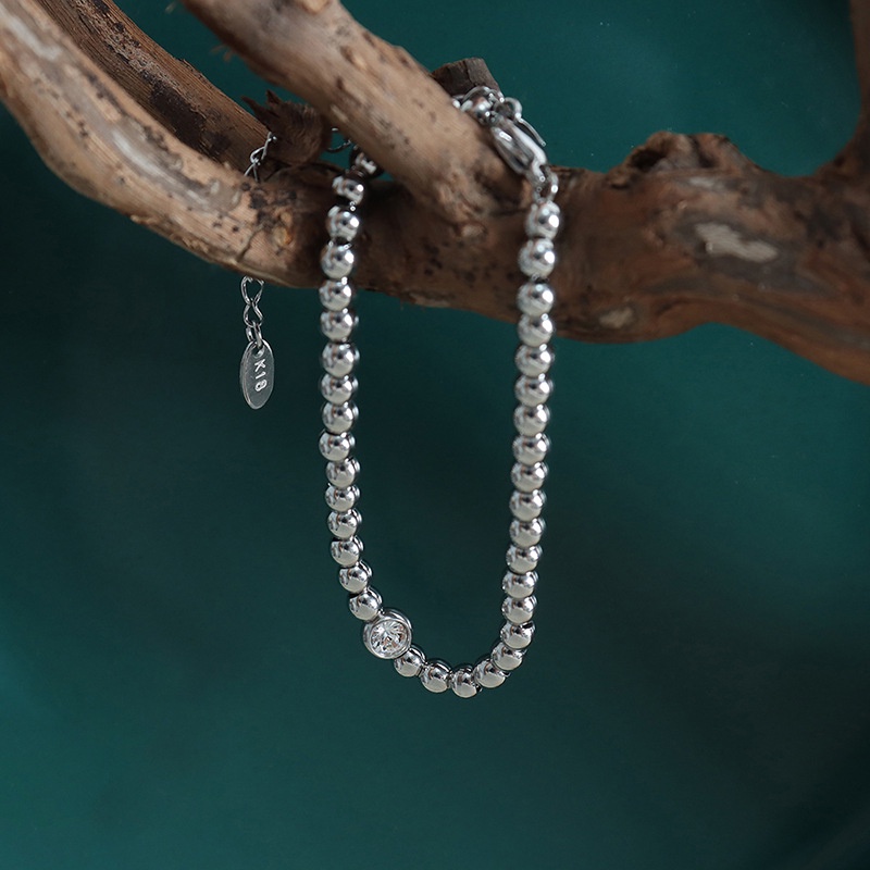 Bộ Trang Sức Vòng Cổ Vòng Tay Bằng Thép Titanium Mạ Vàng Đính Đá Zircon Phong Cách Trung Hoa Độc Đáo Thời Trang
