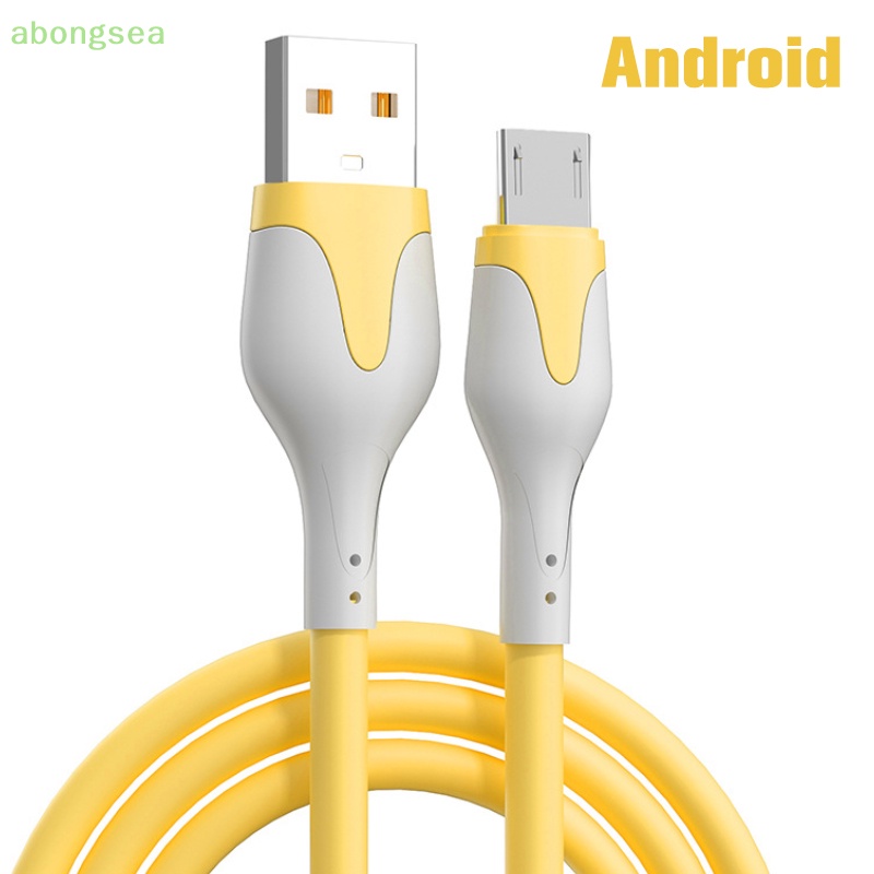 Dây Cáp Sạc Nhanh USB Loại C Bằng Silicone Mềm Cho Samsung Huawei Xiaomi POCO