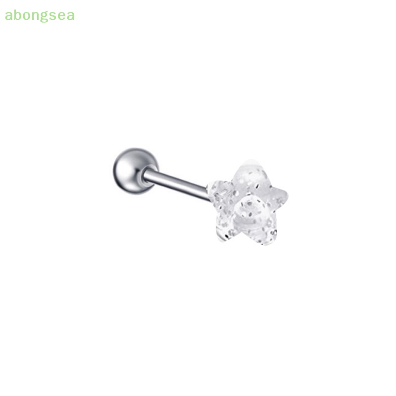 1 Khuyên Xỏ Cơ Thể Bằng Kim Loại Hình Quả Bóng Goth Thời Trang