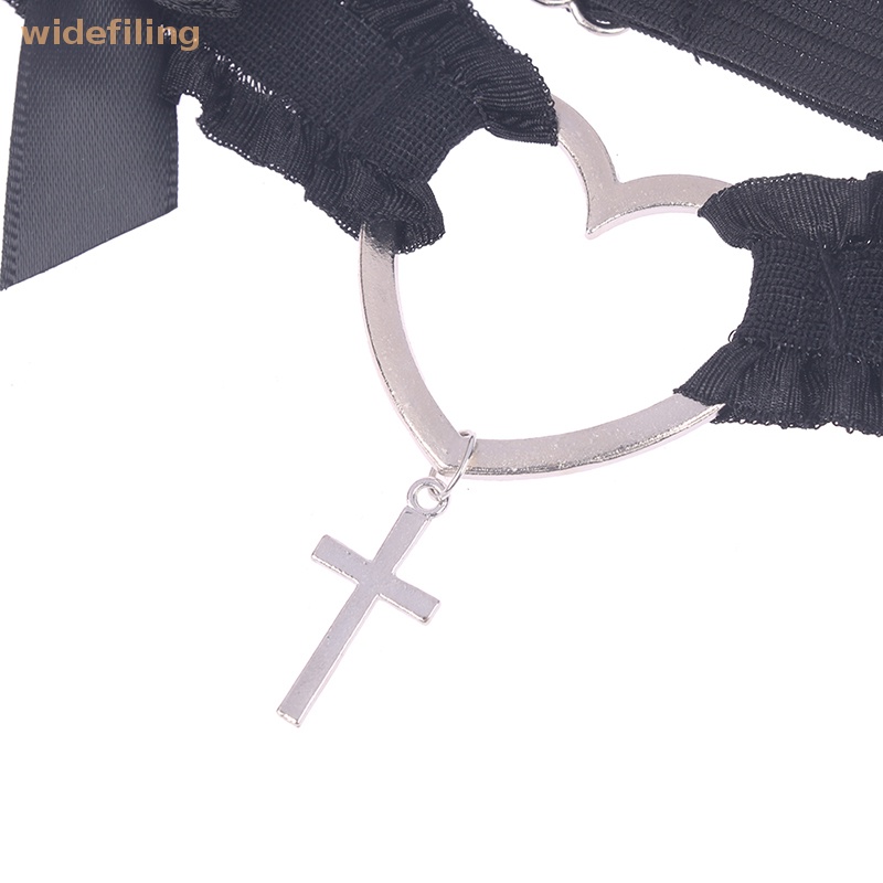 Widefiling Vòng Ren Hình Trái Tim Màu Trắng Gợi Cảm Dễ Thương