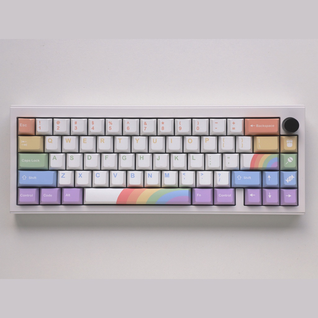 Bộ keycap MG Rainbow 160 nút in dyesub màu cầu vồng chất lượng cao dày 1.5mm - Kicap