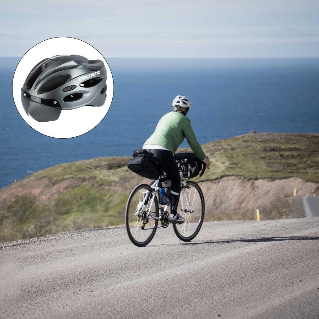 Kính Gắn Mũ Bảo Hiểm Chống Sốc Thoải Mái Có Thể Điều Chỉnh Bảo Vệ Đầu Khi Đi Xe Đạp