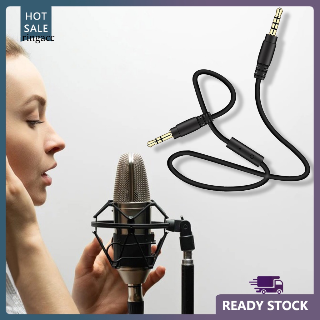 Dây Cáp Âm Thanh AUX Chuyển Đổi Từ Đầu Cắm 3.5mm Sang Cổng Cắm 3.5mm Chống Nhiễu Cho Xe Hơi