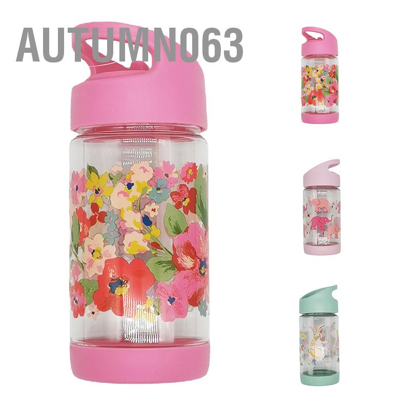 Autumn063 Kids Straw Cup Cartoon Portable Chai nước chịu nhiệt chống rò rỉ dễ thương cho bé