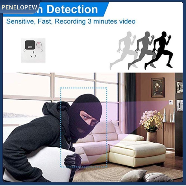 Cục Sạc pw HD 1080p Cổng Usb Mini Cho Máy Quay An Ninh Gia Đình