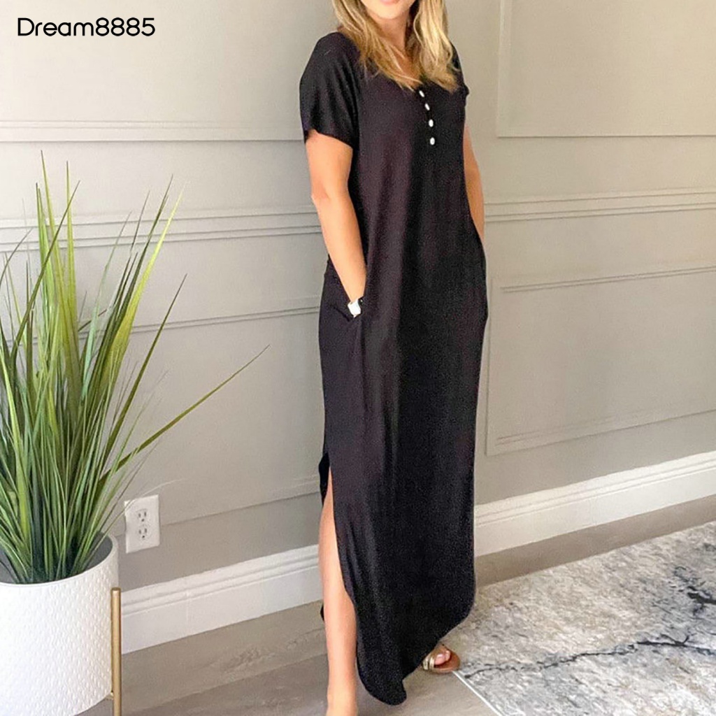 [Mabre85 Stock] Váy Nữ Mùa Hè Màu Trơn