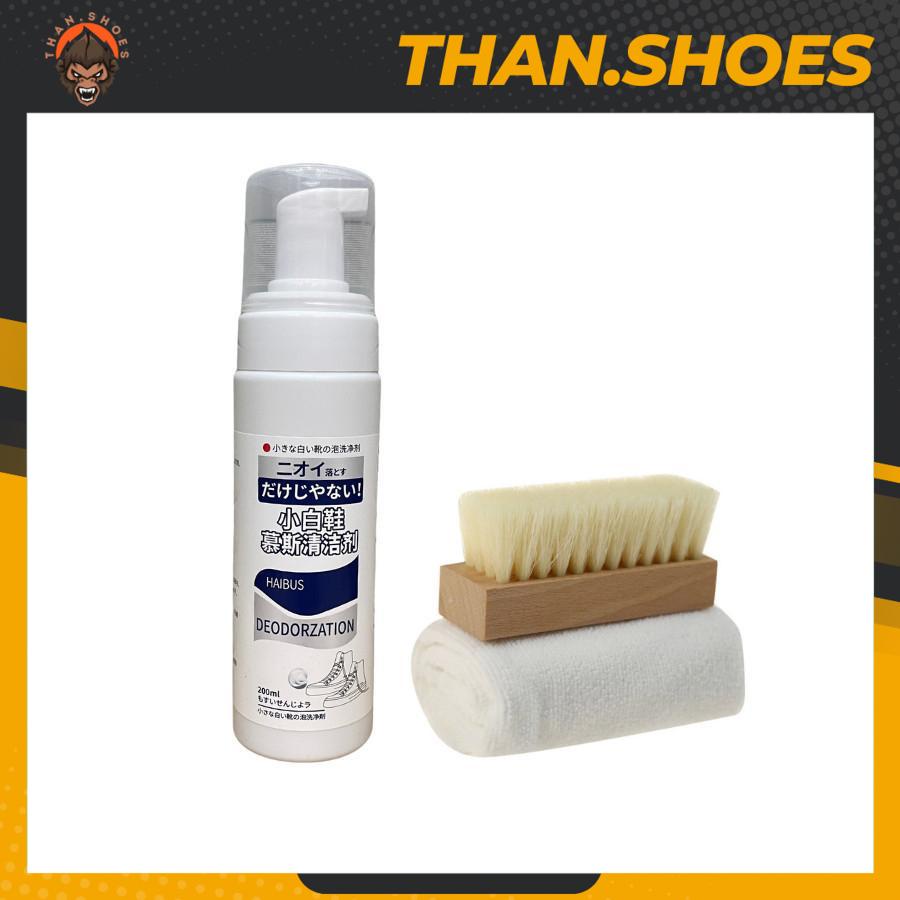Tẩy Ố Vàng Và Giặt Khô Giày Trắng Chuyên Dụng - Than.Shoes