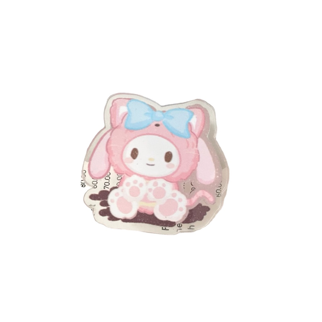 SANRIO Kẹp Giấy Ghi Chú Bằng Pp Chuyên Dụng Tiện Lợi