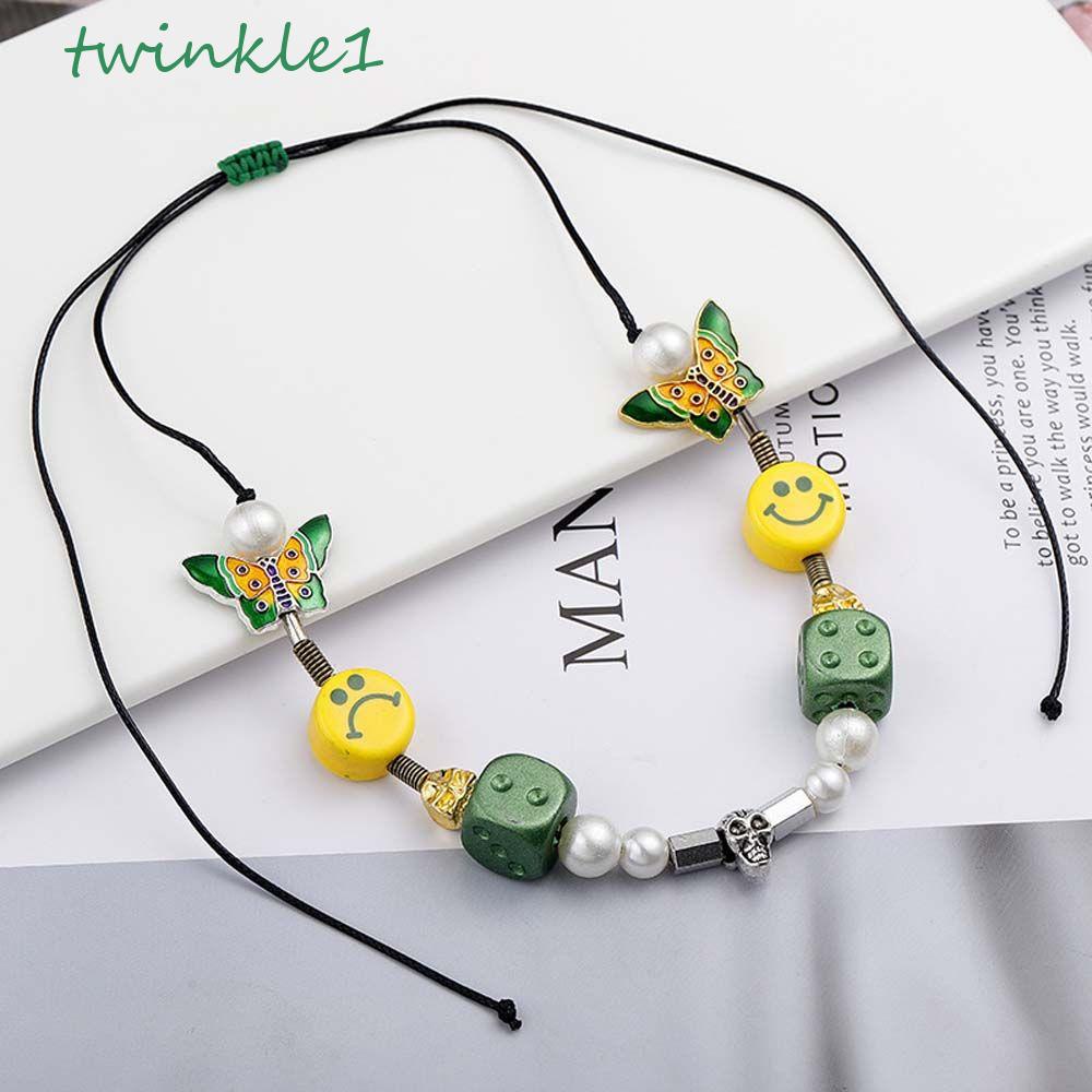 Vòng cổ Mặt Đầu Lâu Cười Lấp Lánh Phong Cách Âu Mỹ Thời Trang Cho Nam