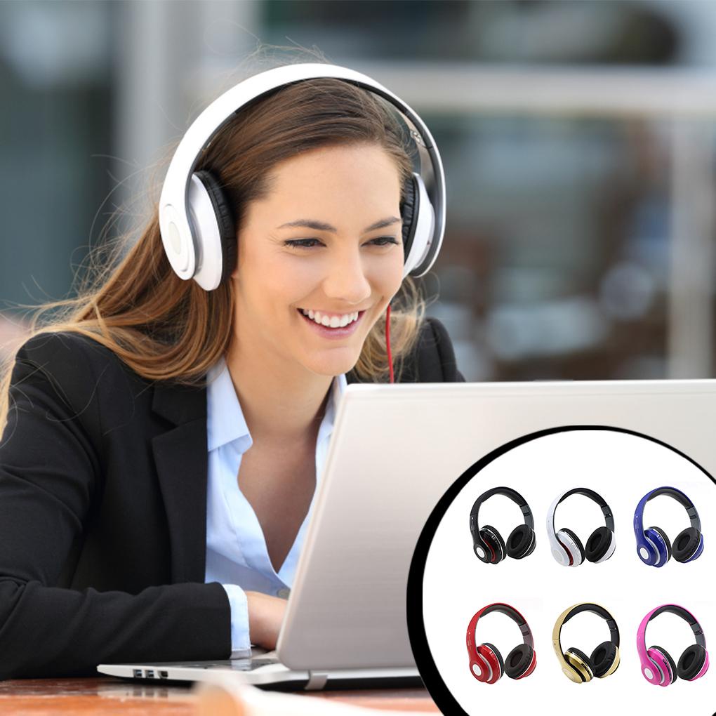 Tai Nghe Chụp Tai Bằng Da Mềm Gấp Gọn Kèm Mic Đa Năng Tiện Dụng Cho MP3