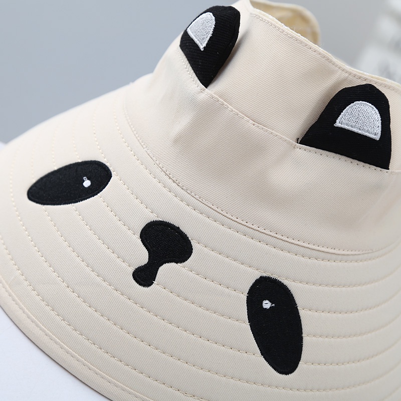 Mũ Rộng Vành Chống Nắng Thiết Kế Hở Chóp Thoáng Khí Thời Trang Xinh Xắn Dành Cho Bé