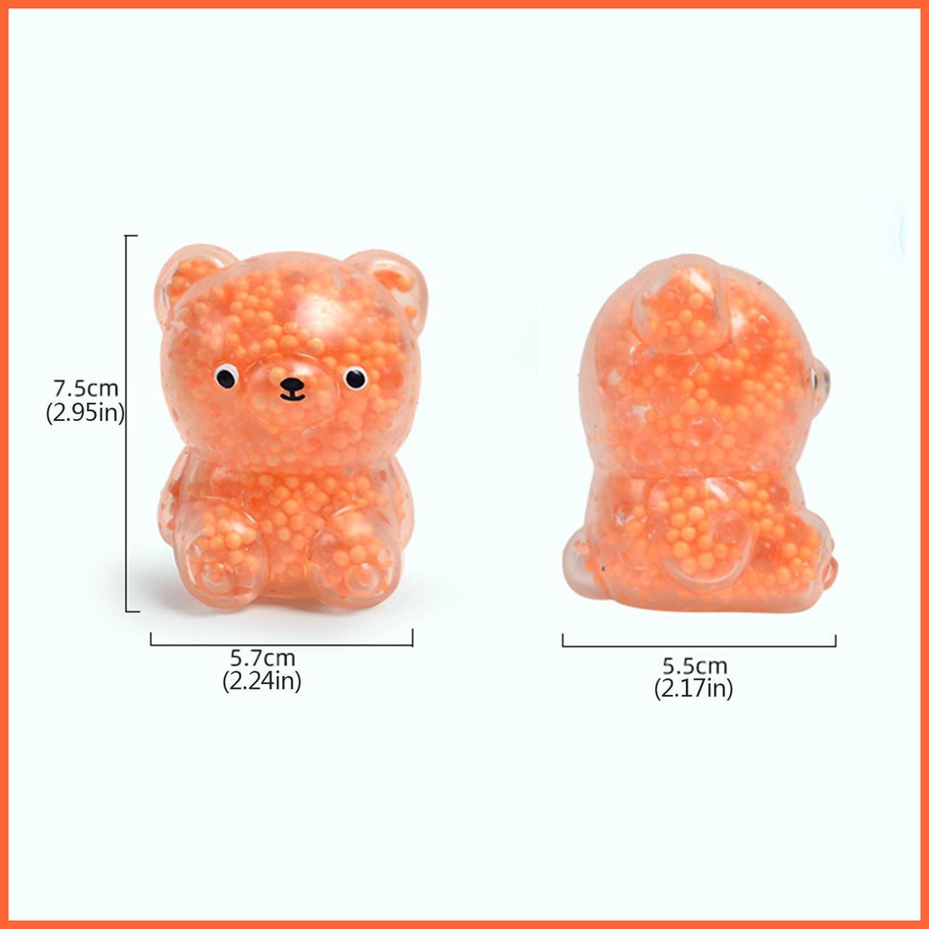 Đồ Chơi Nắn Bóp Đàn Hồi Giảm Stress Hình Gấu