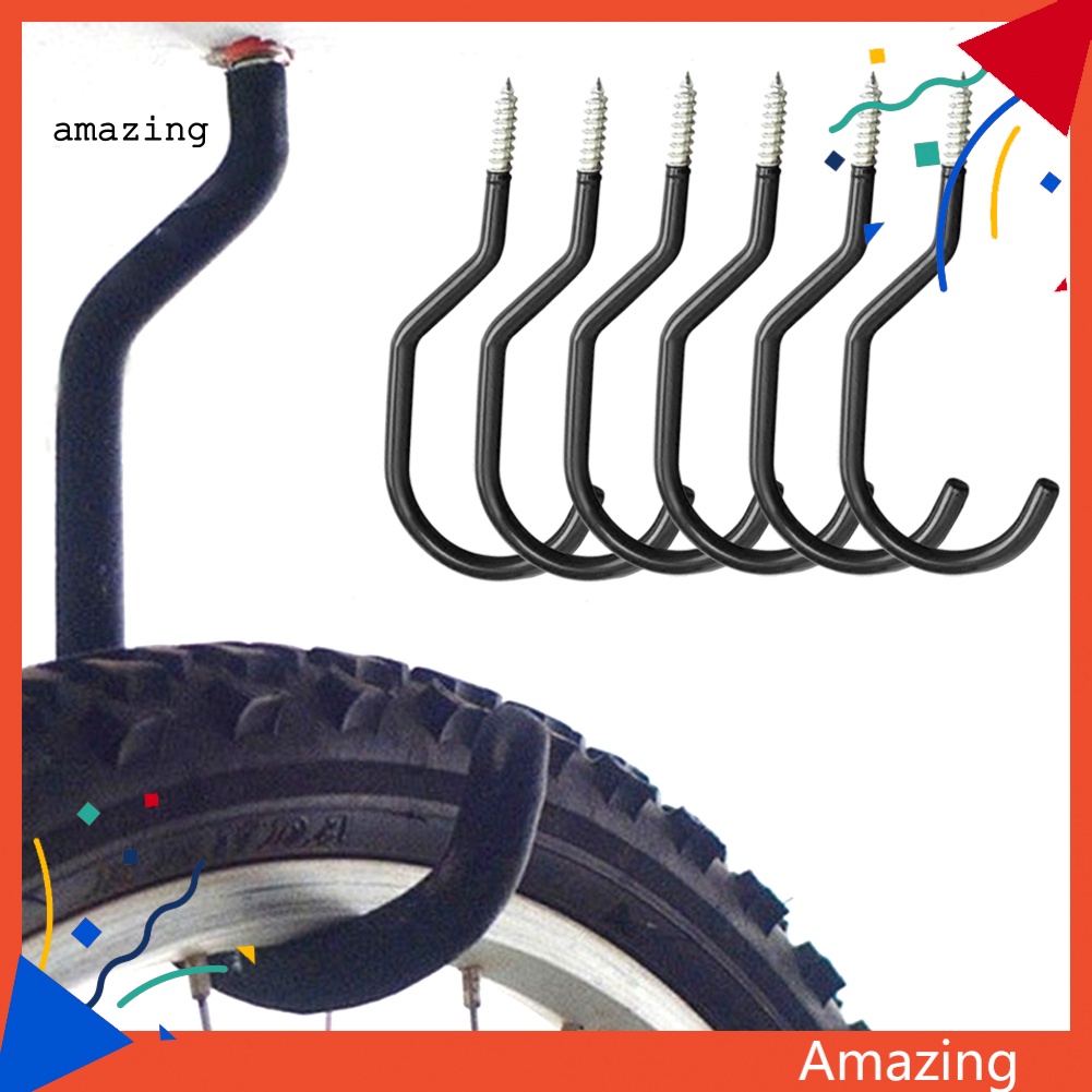 Bộ 6 Móc Treo Xe Đạp Gắn Tường Kèm Giá Đỡ Tiện Dụng