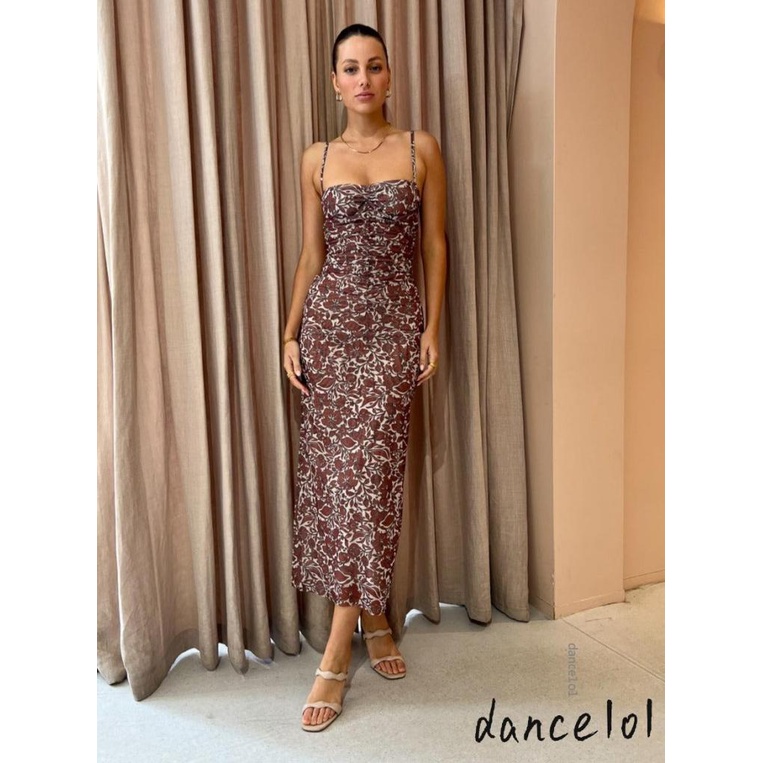 Đầm Múa Ba Lê In Hoa Cổ Điển Dành Cho Nữ 1O1