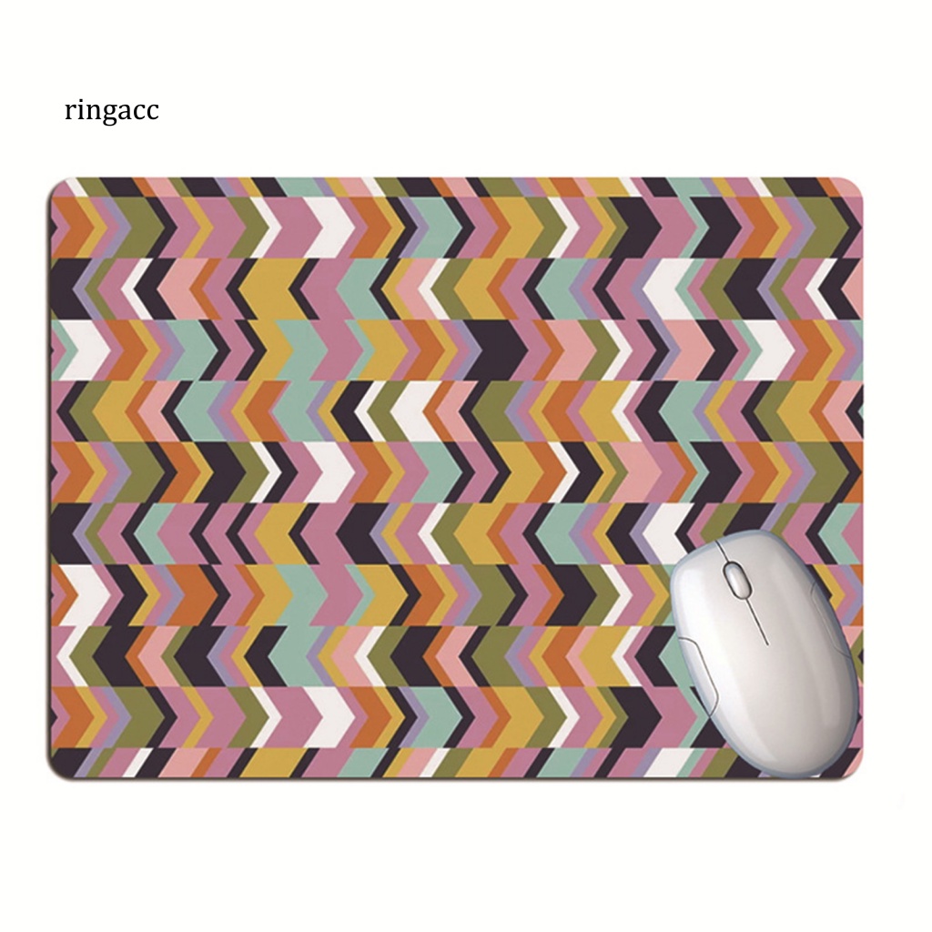 Tấm Lót Chuột RGA Bằng Cao Su Mềm Chống Trượt Họa Tiết Hình Học Nhiều Màu Sắc Dành Cho Văn Phòng