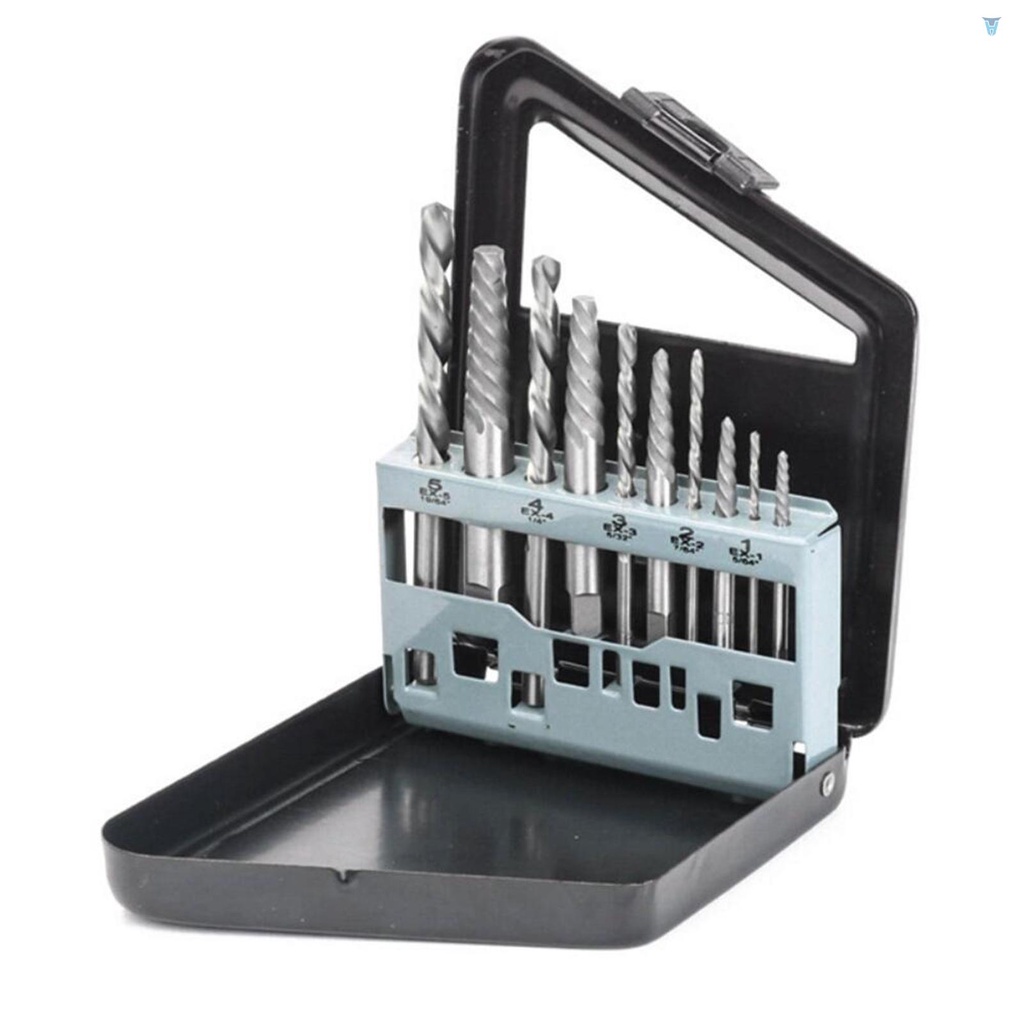 Bộ 10 Mũi Khoan Tháo Ốc Vít Bị Hỏng Kèm Hộp Đựng