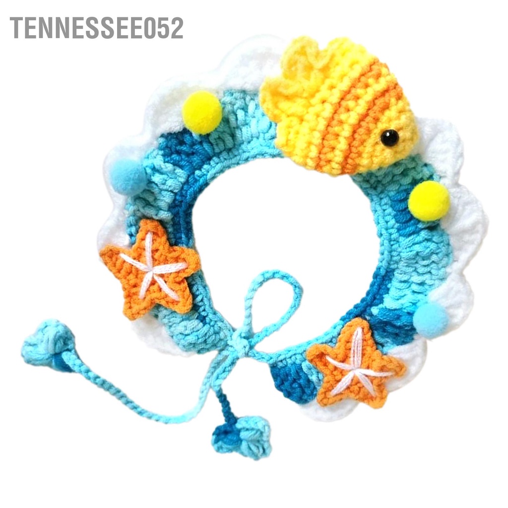Tennessee052 Dệt Kim Cổ Thú Cưng Tay Thoáng Khí Thoải Mái Thời Trang Yếm Mèo Có Dây Thể Điều Chỉnh Cho Chó