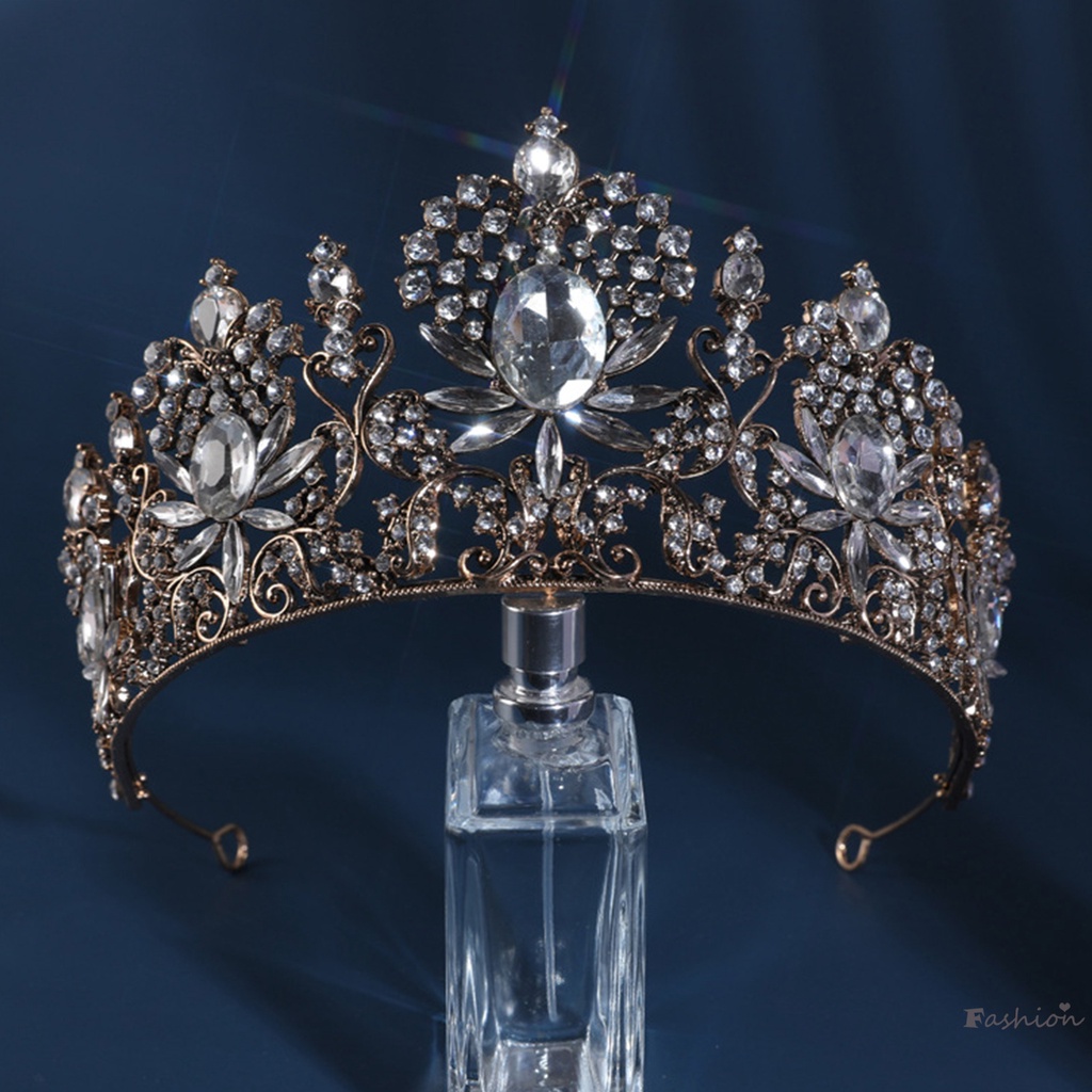 Vương Miện Hợp Kim Kẽm Đính Đá Lấp Lánh Sang Trọng