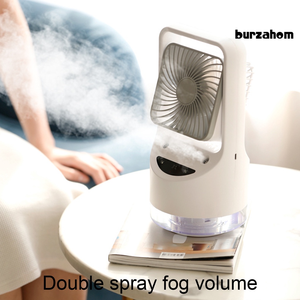 Quạt Điều Hòa Không Khí 4000mAh 3 Tốc Độ Đầu Lắc Có Màn Hình LED Mini Có Thể Điều Chỉnh Và Sạc Lại Cho Gia Đình