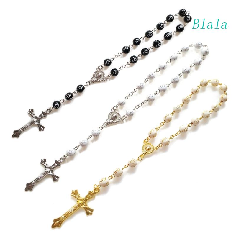 Vòng Tay Hợp Kim Phối Mặt Thánh Giá Thời Trang Cho Nam Nữ