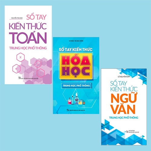 Sách Sổ tay kiến thức Toán + Lý + Hóa + Ngữ Văn + Tiếng Anh - Trung Học Phổ Thông (Khối A0, A1, C1, C2, D1)