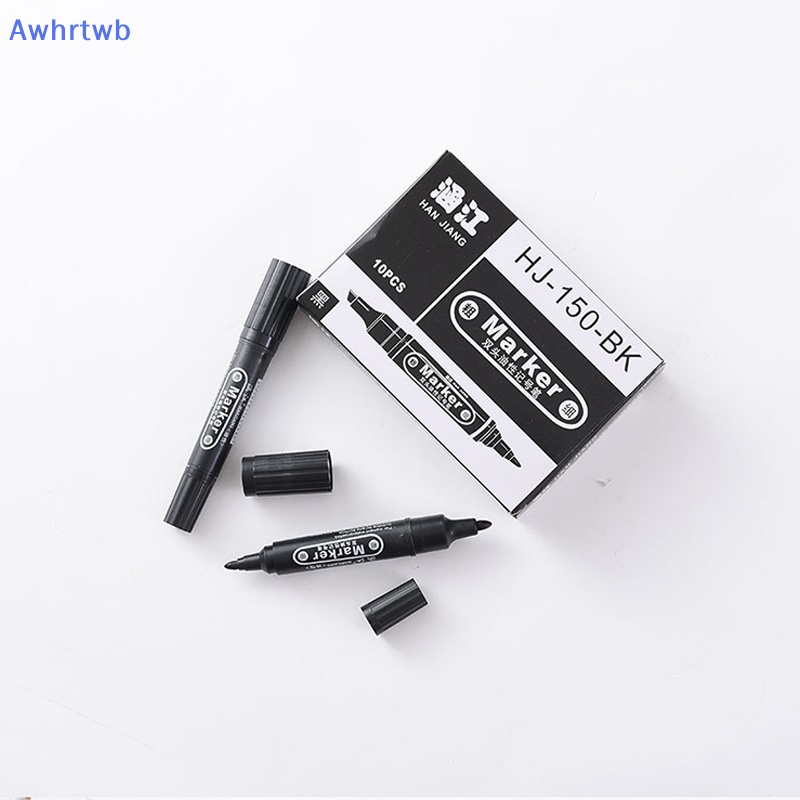 Bút Đánh Dấu Hai Đầu Chống Thấm Nước Không Phai Màu Đầu Lớn Dành Cho Văn Phòng / Trường Học Mới