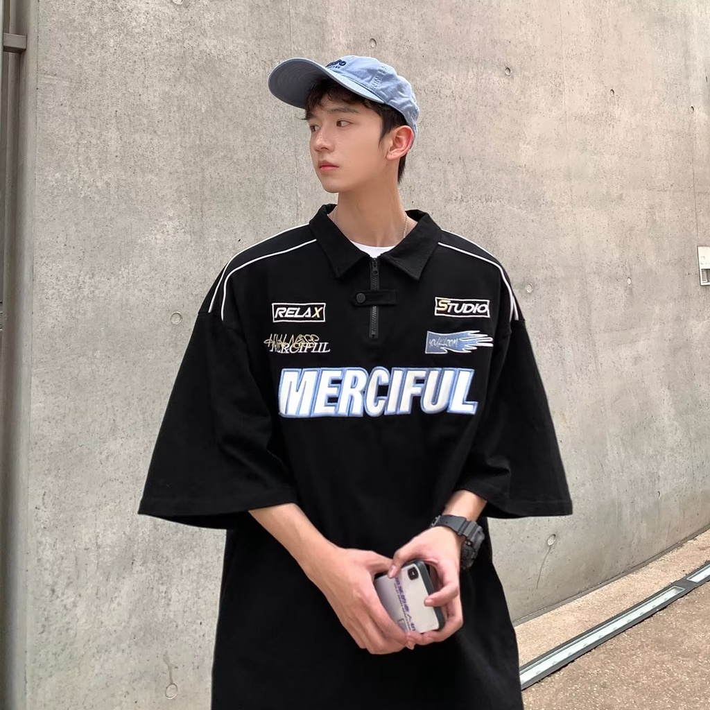 Áo Thun Polo Tay Ngắn Phong Cách Hong Kong Thời Trang Mùa Hè Cho Nam