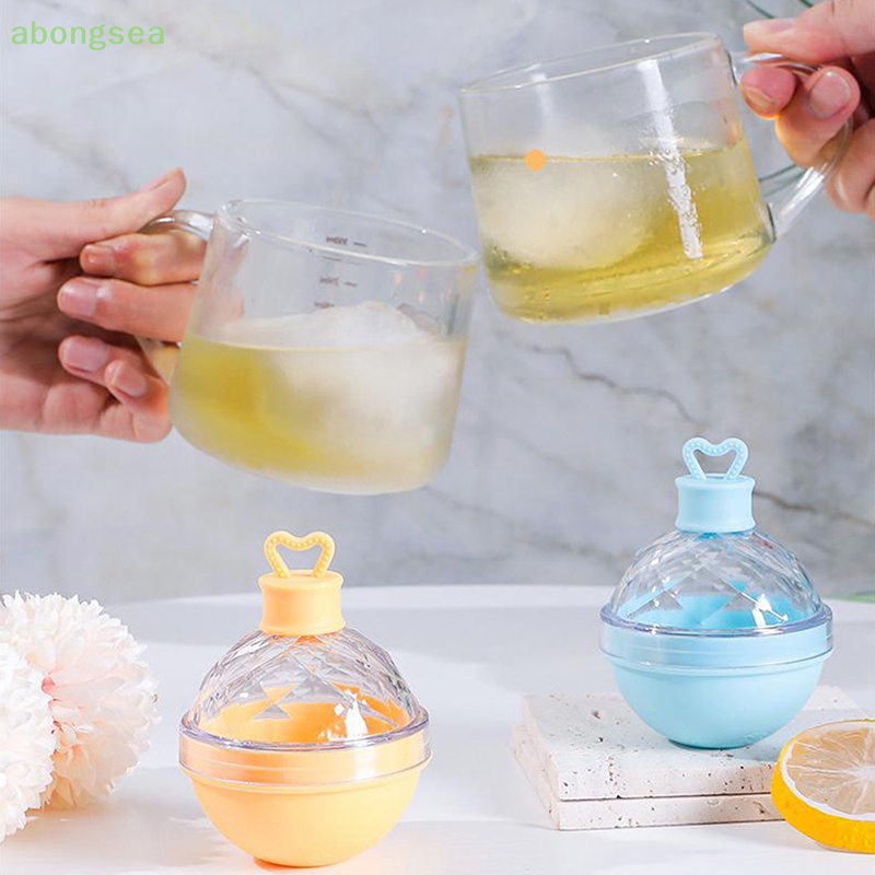 Abongsea Khay Silicon Cấp Thực Phẩm Làm Đá Hình Tròn Nhiều Màu Sắc