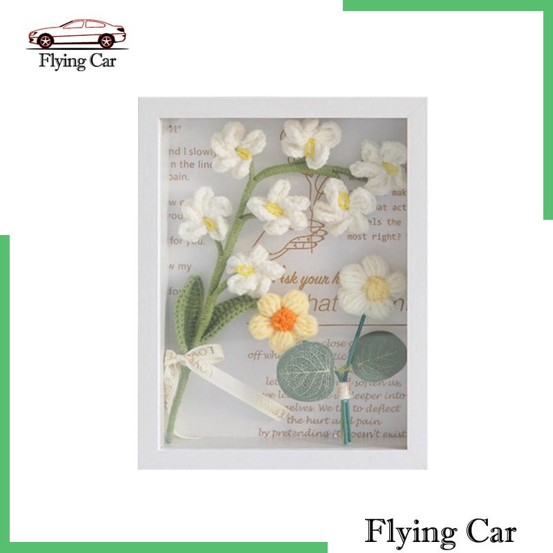 [Lzdjfmy2] Khung Ảnh Hoa Móc Bằng Sợi Móc Để Trang Trí Phòng Ăn Tiệc