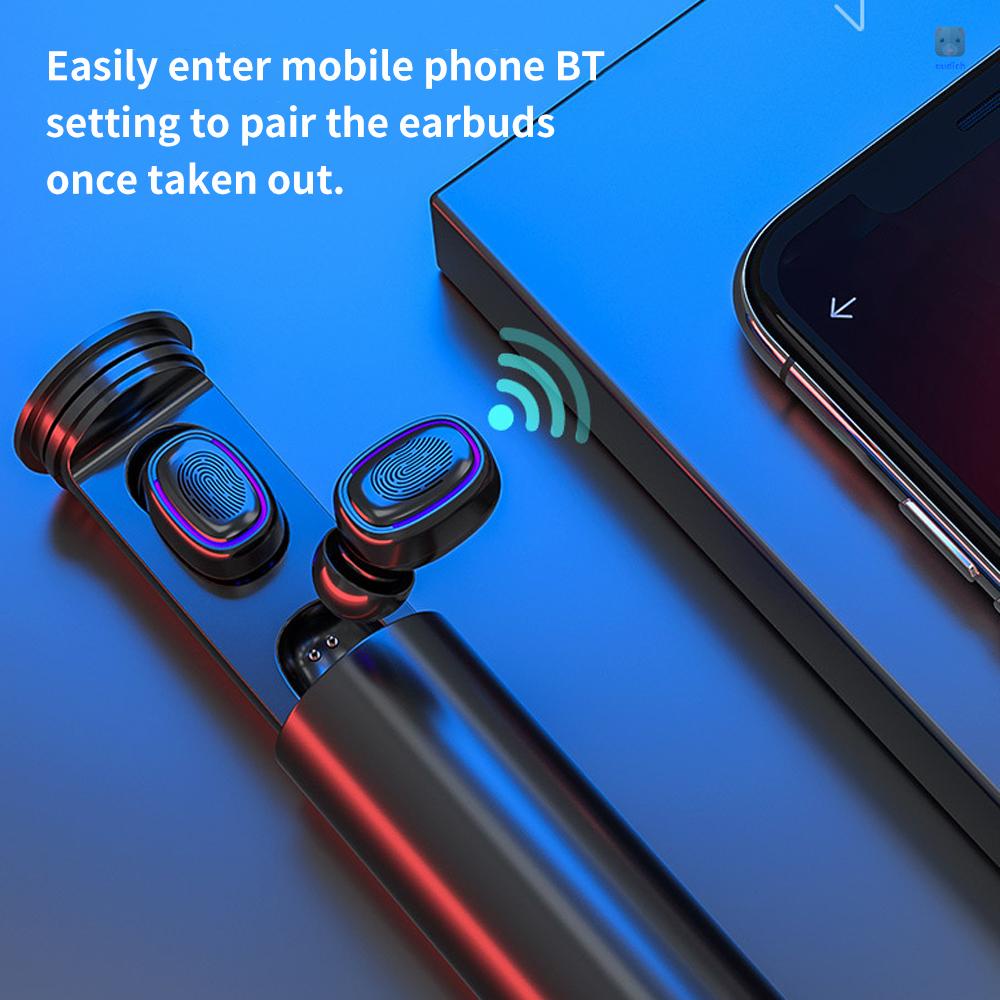 Tai Nghe Không Dây Hi-Fi Stereo Audios Kèm Hộp Sạc BT 5.0 Điều Khiển Cảm Ứng