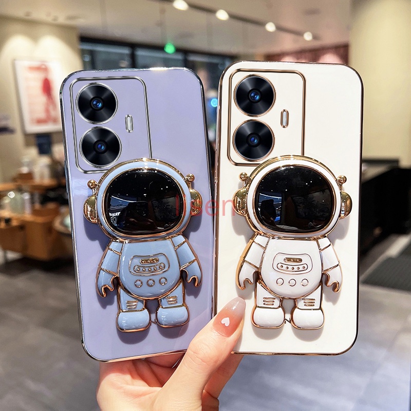 Ốp lưng Realme C55 Ốp Điện Thoại Có Giá Đỡ Hình Phi Hành Gia Cho Realme C55 / 10 / 10 Pro 5G / C33 / C35 / C30 / C30S / C21Y / C25Y / Realme 10 Pro Plus 5G YHY