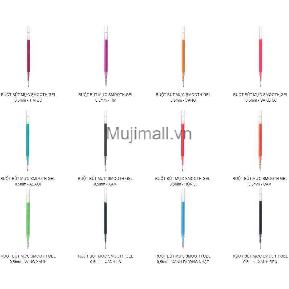 Muji Ngòi bút Gel 0.5mm