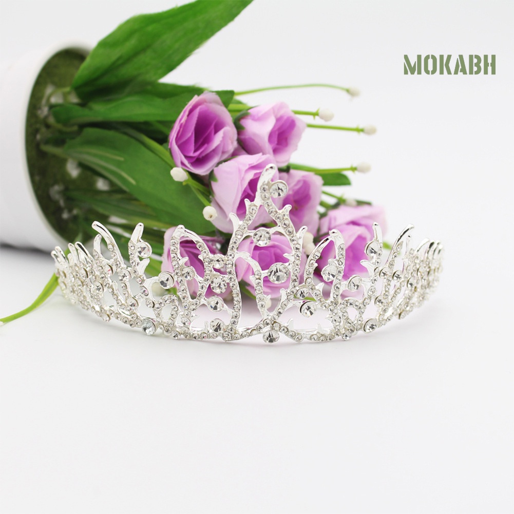 [Mok Abh] Vương Miện Đính Đá Lấp Lánh Dùng Cho Cô Dâu