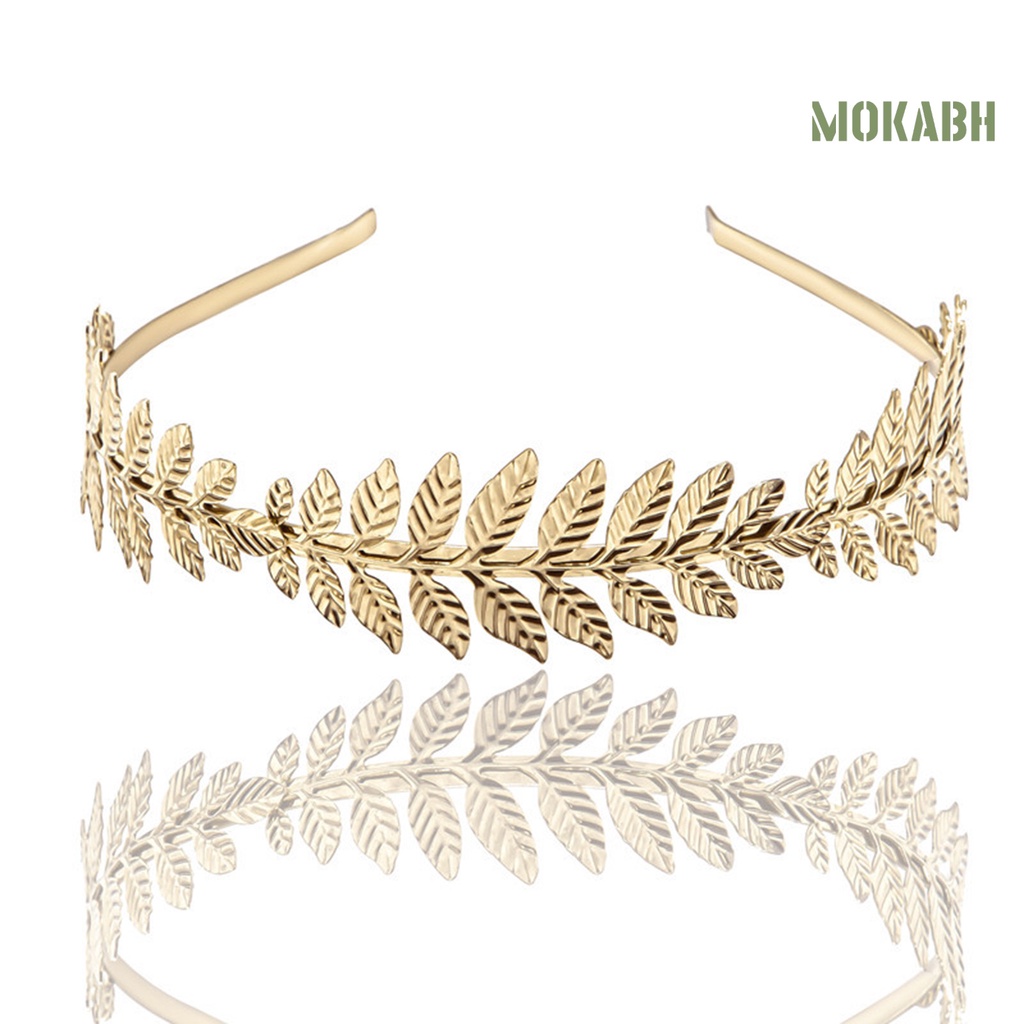 Băng Đô Cài Tóc Hình Cành Lá Lâu Trôi Không Phai Cho Cô Dâu