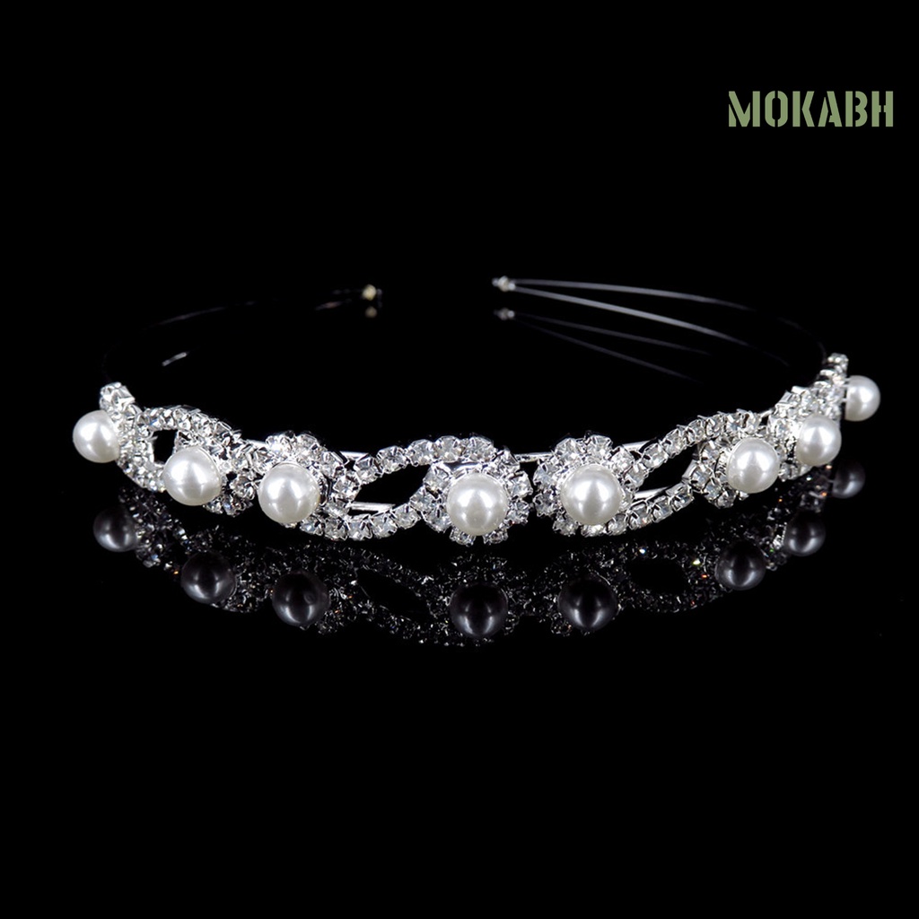 Băng Đô Cài Tóc Đính Đá Lấp Lánh Phong Cách Hàn Quốc Cho Nữ