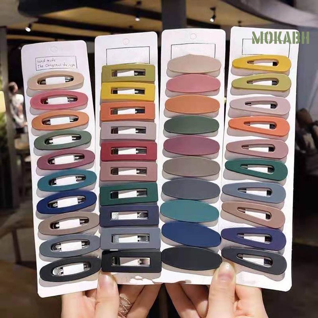 10 Kẹp Tóc Chống Trượt Trọng Lượng Nhẹ Màu Sắc Thời Trang Cho Nữ