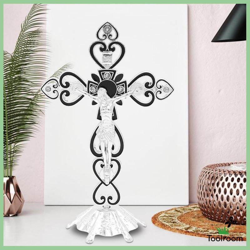 Giá Đỡ Kim Loại Hình Chữ Thập Dùng Trang Trí Bàn