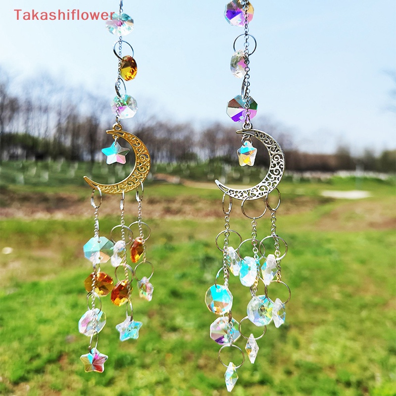 1 Dreamcatcher Hình Mặt Trăng Và Ngôi Sao Đính Kim Cương Giả