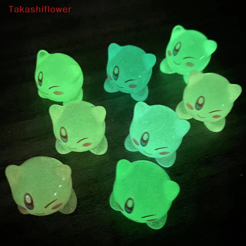 (Takashiflower) Set 2 Kẹp Tóc Bong Bóng Nhựa Dạ Quang Trang Trí Điện Thoại DIY