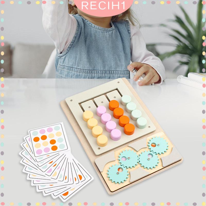 Đồ Chơi Trượt Xếp Hình Giáo Dục Theo Phương Pháp Montessori Màu Sắc Cho Bé Từ 3 Tuổi