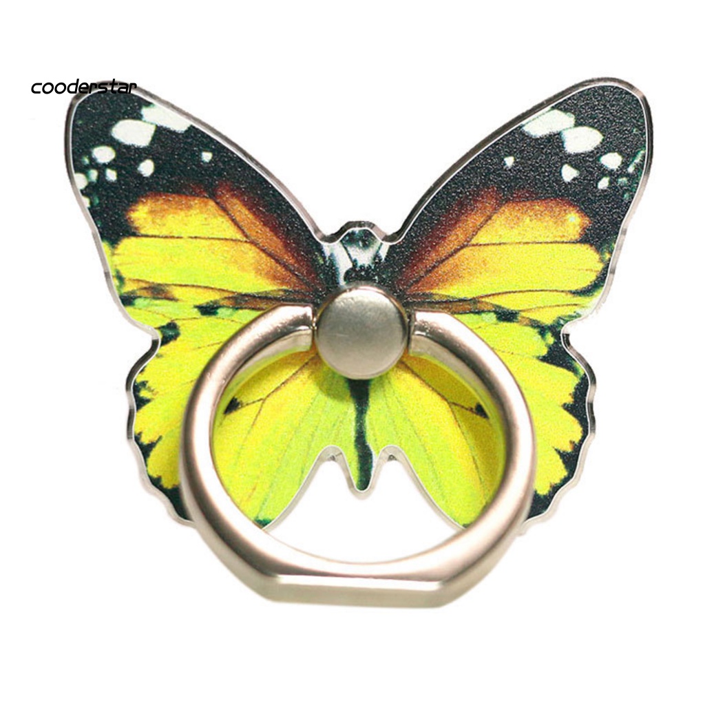 Nhẫn Đỡ Điện Thoại Tự Dính Hình Bướm Nhiều Màu Tiện Dụng