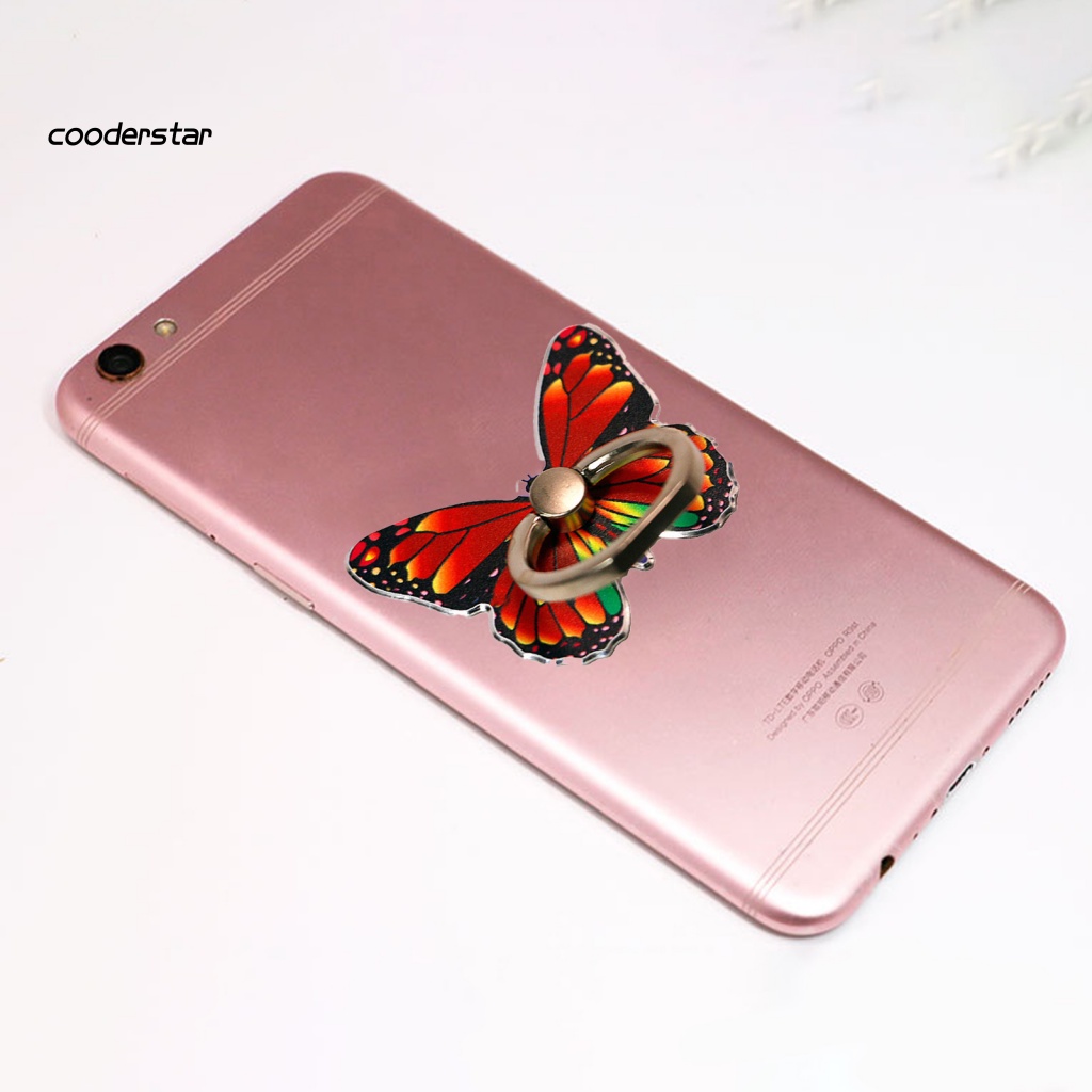 Nhẫn Đỡ Điện Thoại Tự Dính Hình Bướm Nhiều Màu Tiện Dụng