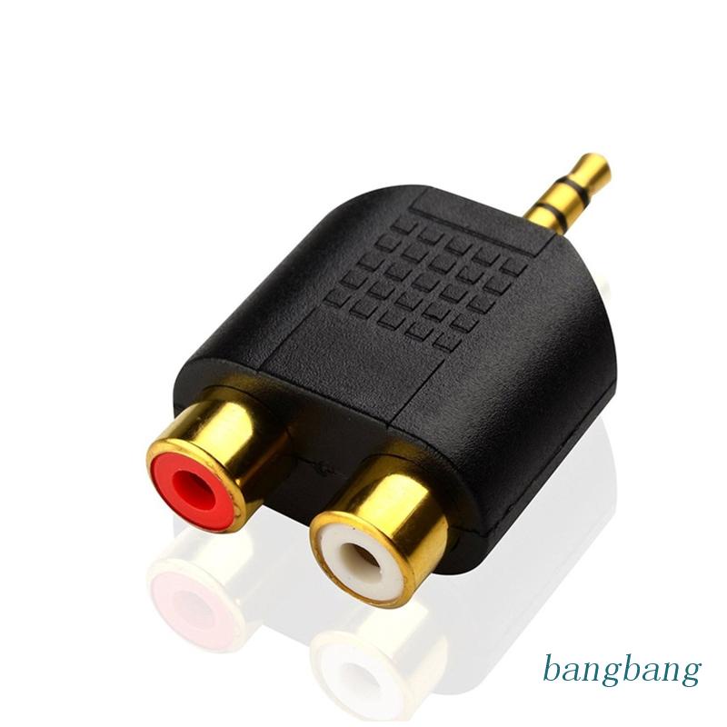 Giắc Cắm Âm Thanh Mạ Vàng 3.5mm Sang 2RCA Chuyên Dụng